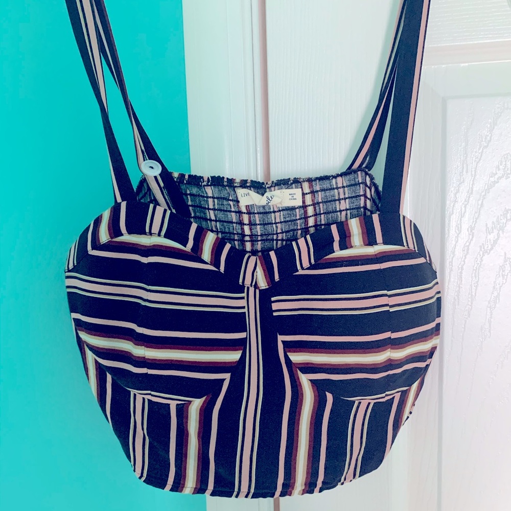 Multi-striped crop top